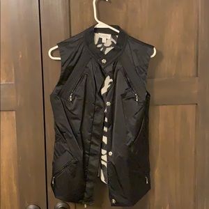 St.John like new black satin vest